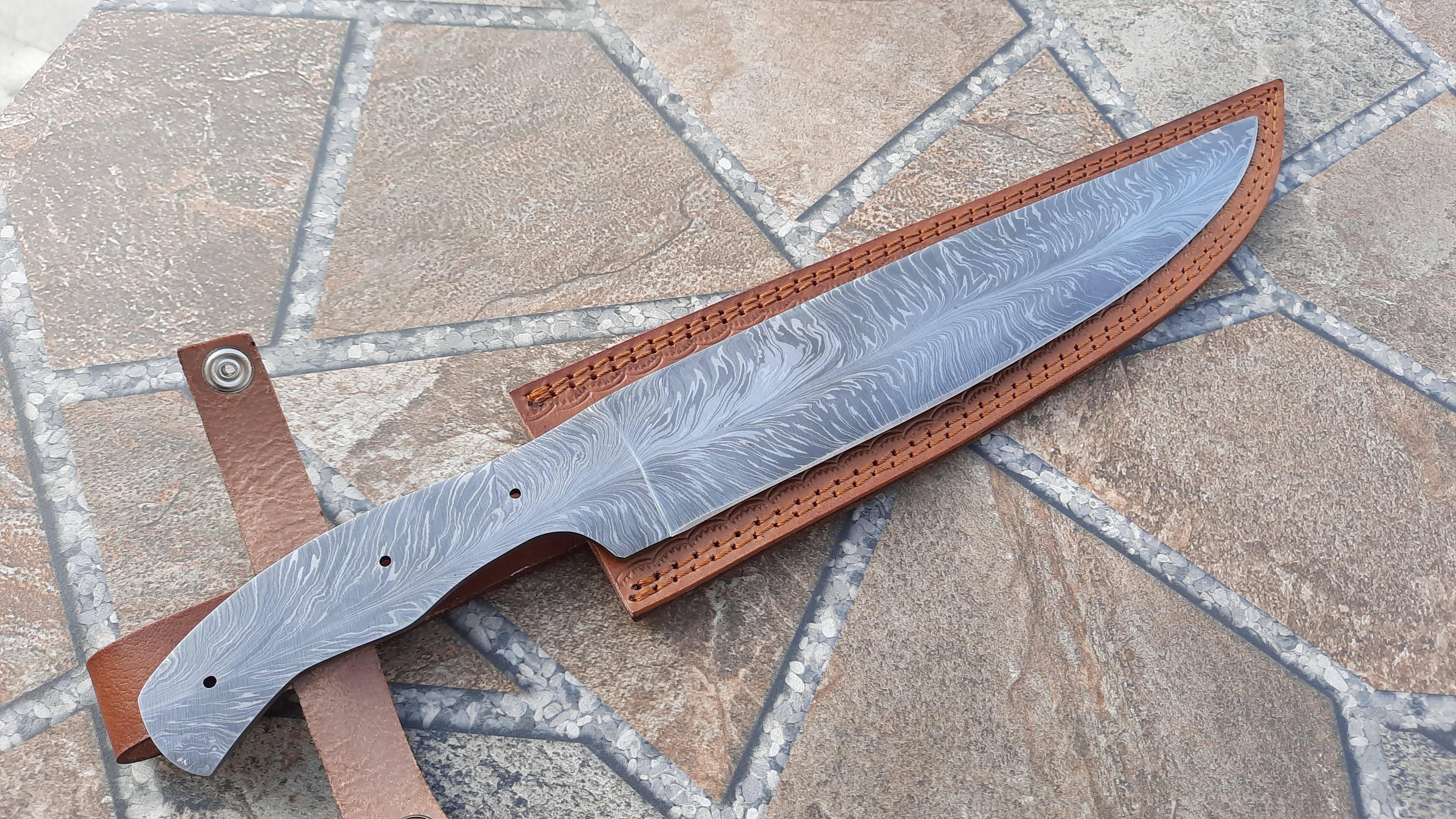 Damascus Blank Blade