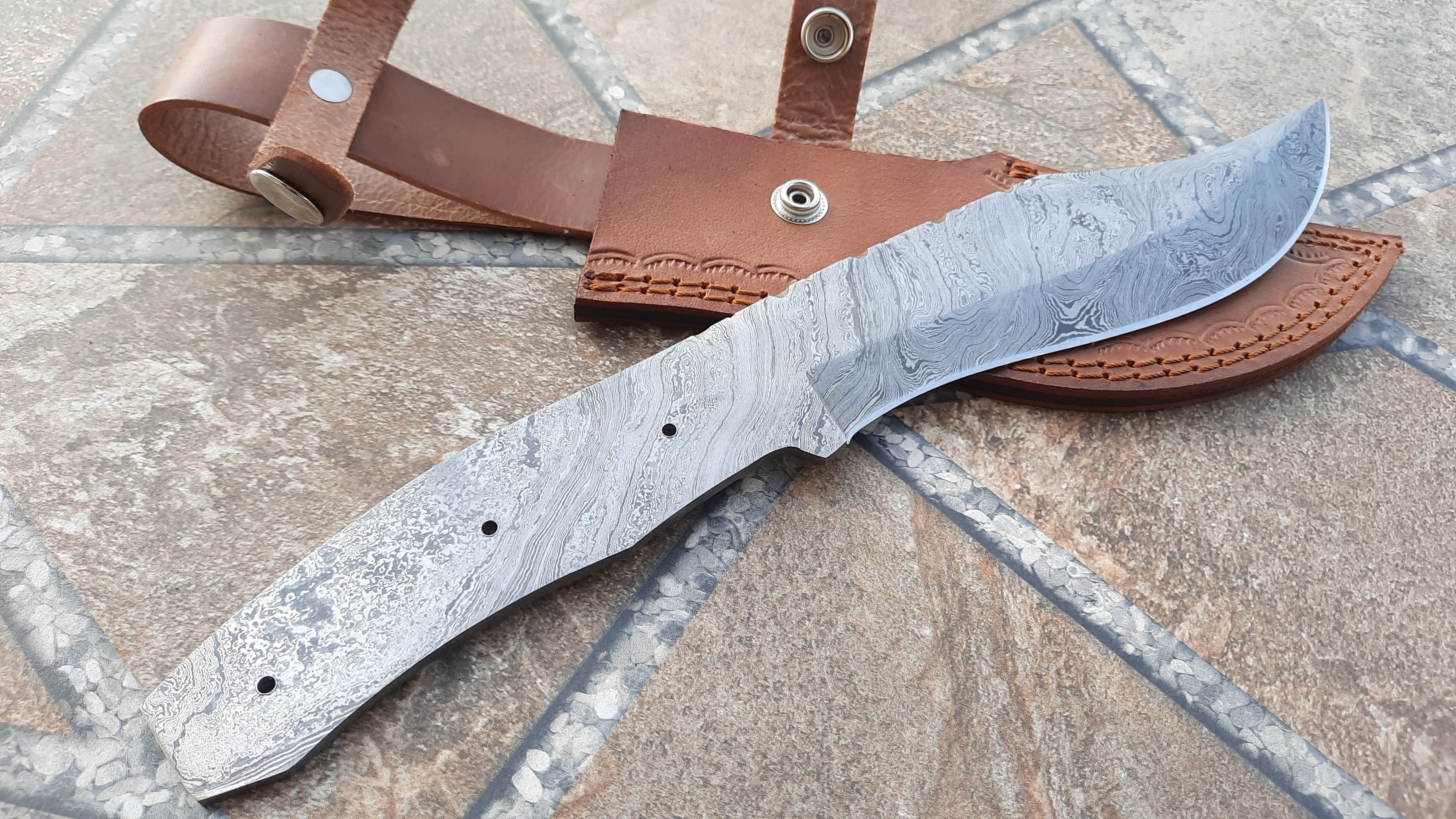 Damascus Blank Blade