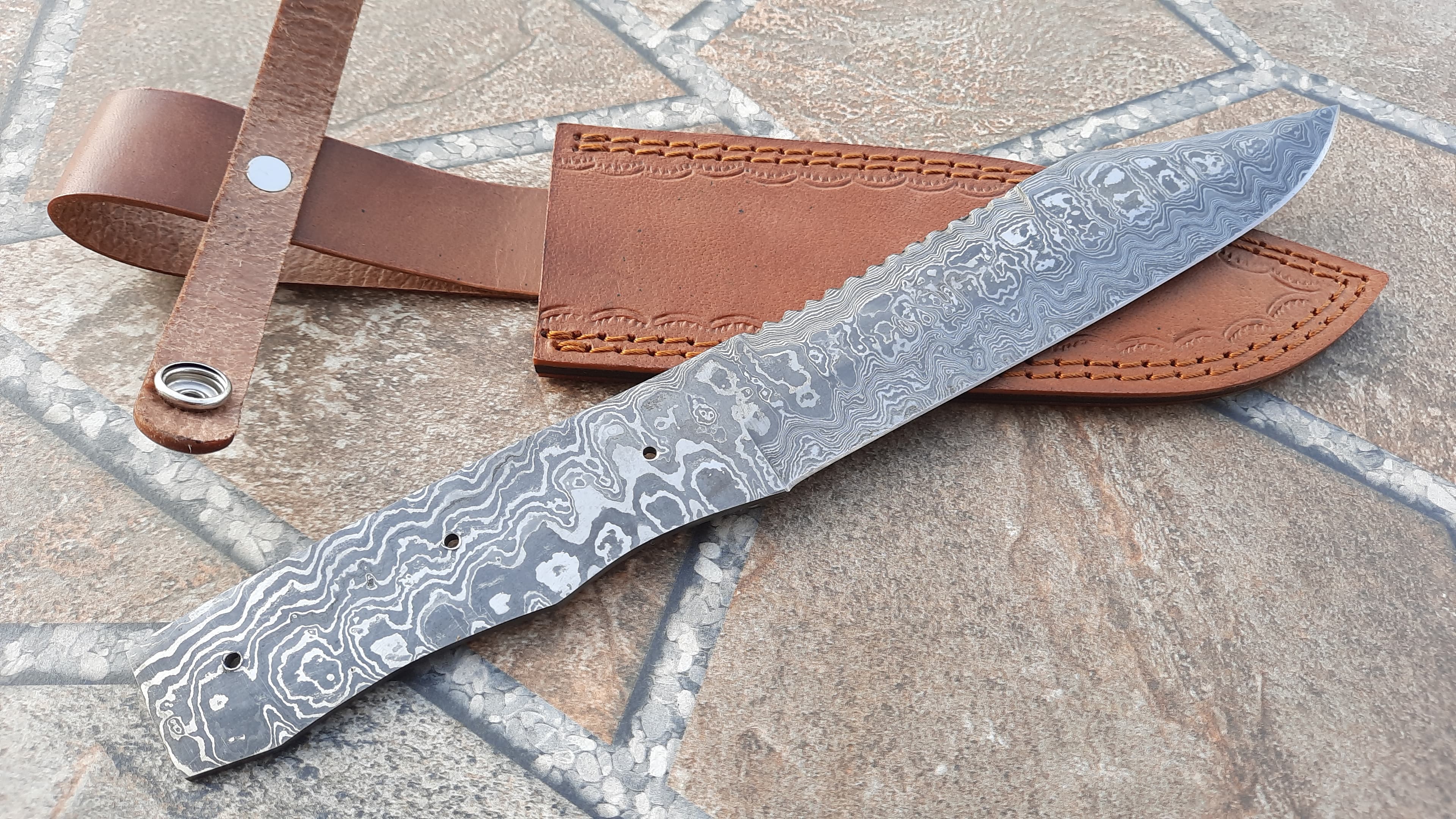 Damascus Blank Blade