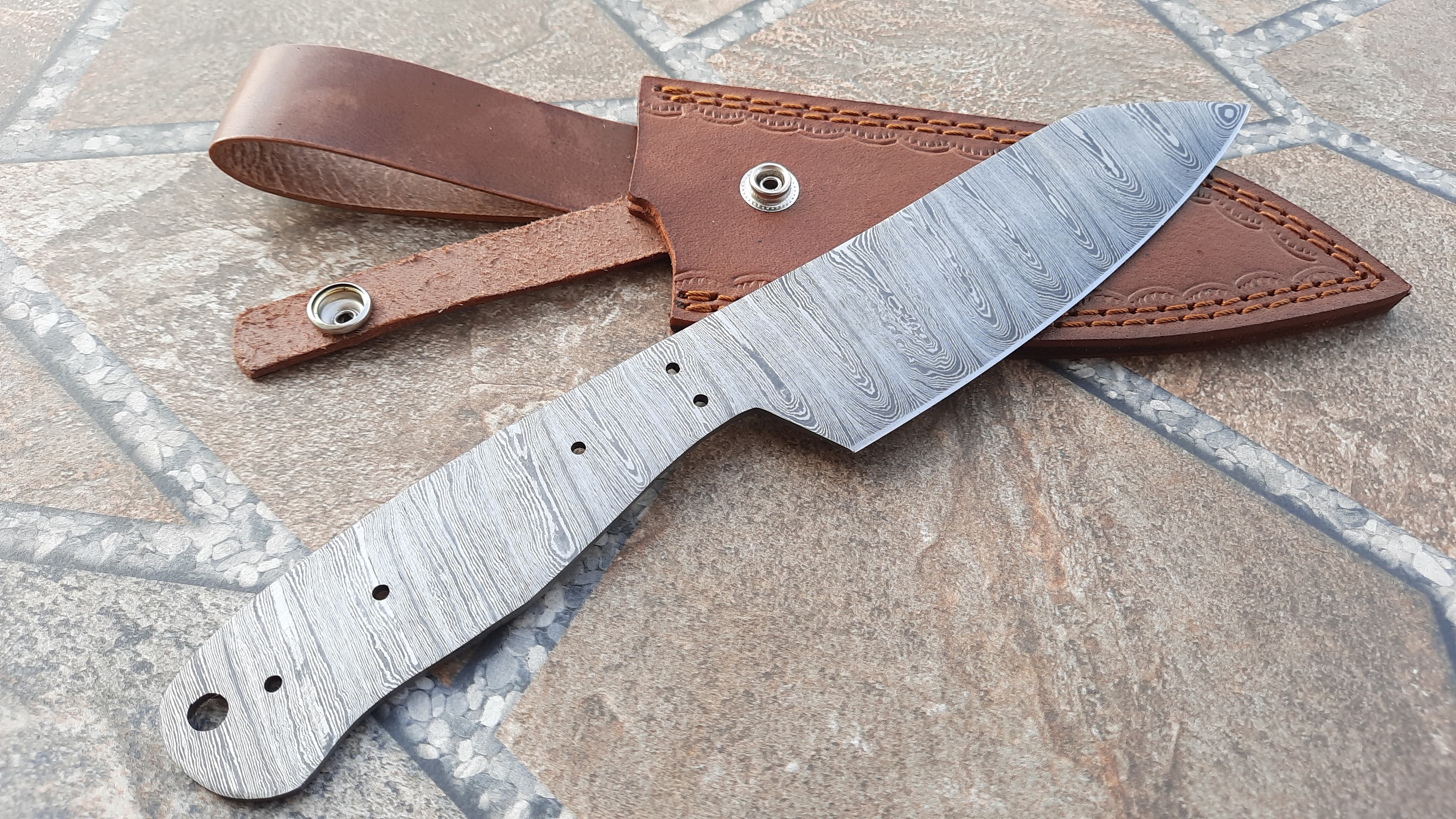Damascus Blank Blade